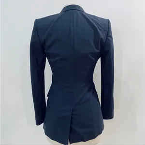 BOSS-Hugo Boss fundamental Wool navy suit blazer thumbnail 3