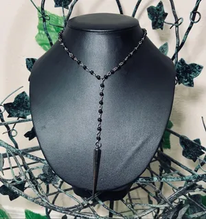 Spike Rosary Chocker Punk Goth Necklace New TBM thumbnail 2