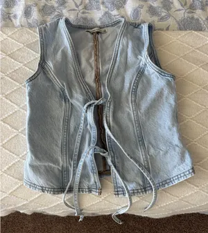 Abercrombie Denim Tie Tank Top thumbnail 1