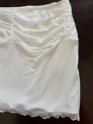 Princess Polly Meredith Ruched Mini Skirt White thumbnail 5