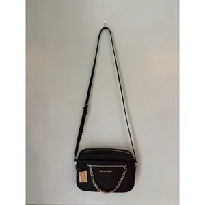 Michael Kors Jet Set Saffiano Leather Crossbody Bag‎ - black Large (35T1STTC9L thumbnail 2