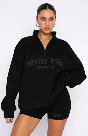 White Fox Boutique Half-Zip Sweatshirt thumbnail 1