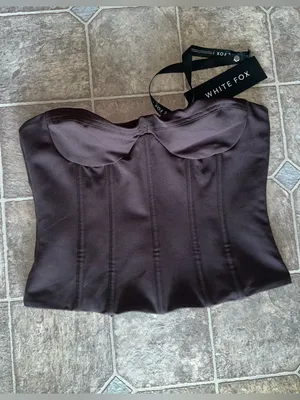 NEW White Fox Boutique Little Lies Bustier NWT Chocolate Brown Medium thumbnail 2