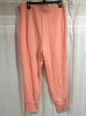 NWT Fabletics Luxe Terry Joggers- Pink Dust thumbnail 4