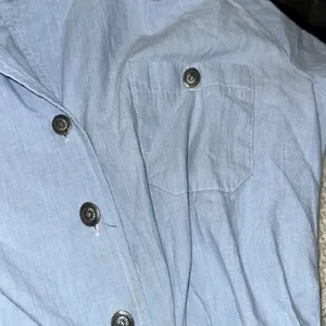 Leslie Fay vintage Blue Puff Sleeve dress size large thumbnail 8