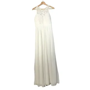 Lulu's Ivory White So Far Lace Bust Open Back Formal Gown S‎ thumbnail 2
