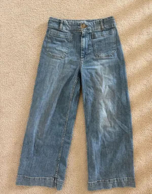 Maeve Anthropologie Jeans Colette The Cropped Wide-Leg thumbnail 1