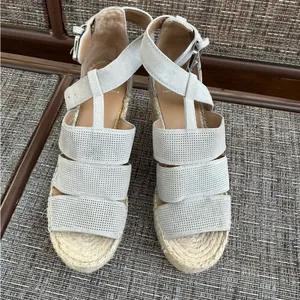 Marc Fisher Womens Mladore Leather Espadrille Platform Wedge Sandals thumbnail 13