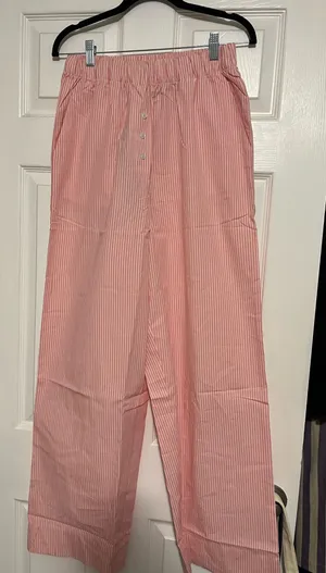 Daily Drills Pink Striped Pants thumbnail 1