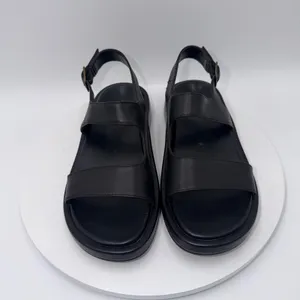 Vionic Madera Black Leather Slingback Platform Sandals Women's 8.5 Comfort Arch thumbnail 3