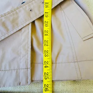 Banana Republic Water-Resistant Tie-Sleeve Trench Coat Jacket Camel Tan Belted thumbnail 9