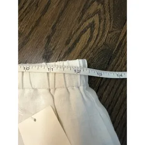 Vitamin A White Shorts 100% Linen Swim Coverup Pull On NEW Sz XS NWT thumbnail 5