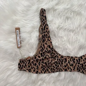 Skims Fits Everybody Micro Scoop Bralette Sienna Jaguar Print Size 4X thumbnail 2