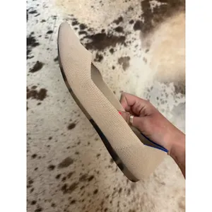 ROTHY'S‎ The Point Flats In Tan Cream Size 9.5 thumbnail 4