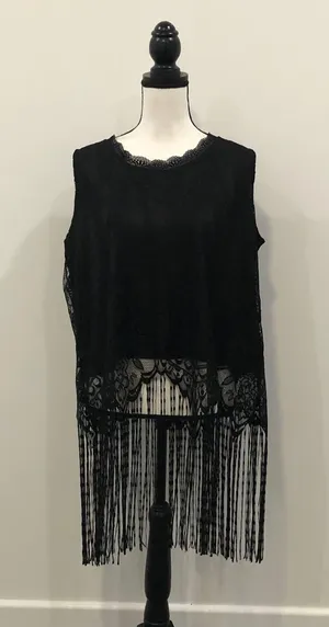 Clothing Obsessed Company Lace Fringe Top thumbnail 1