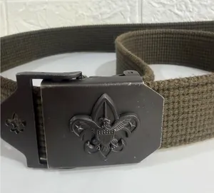 Boy Scout Official Green Uniform Belt w/ Buckle 42 inch thumbnail 1