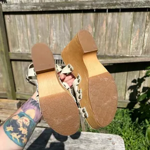 Kork-Ease Women's Dawson Wedge Platform Sandals Off White Size 9‎ thumbnail 5
