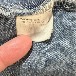Vintage 80s Levis Sportswear Acid Wash‎ Denim Button Up Shirt Small Sequin Bow S thumbnail 14