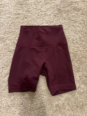 Lululemon wunder train high rise short 6” Sz 2 color Cassis thumbnail 10