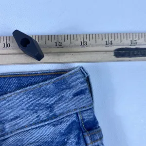 Levi's 501 Skinny Jeans Womens 24‎ High Rise Light Wash Distressed Denim 24x28 thumbnail 10