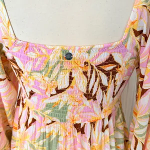 ROXY On Holiday Long-Sleeve Maxi Dress Twist‎ Front with Cutout, XS thumbnail 12