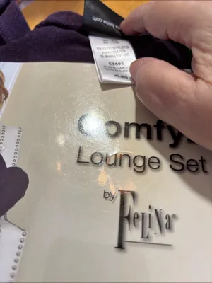 Felina Comfyz Lounge Set - Deep Purple XL NIP thumbnail 4