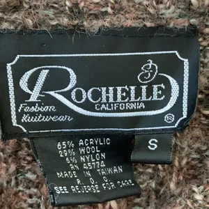FINAL MARKDOWN Rochelle California fringed sweater small Brown thumbnail 6
