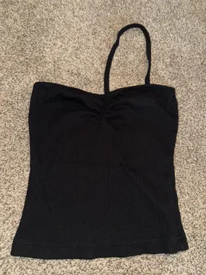 AGOLDE Ribbed Knit Asymmetric One-Shoulder Tank Top thumbnail 1
