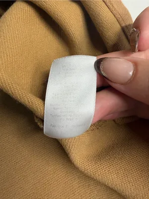 Talbots Camel tan top medium petite stretchy ribbed fall neutral minimal flawed thumbnail 9