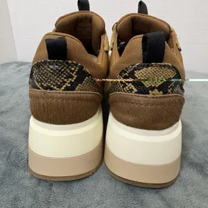 ZARA Chunky Platform Sneakers Brown Tan Size 41/ US 10 Trendy thumbnail 3