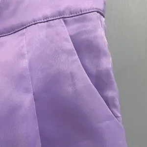 TCEC New Purple Lavender Spring Shorts Size Large Chiffon Overlay thumbnail 2