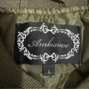 Ambiance Outerwear Woman Army Green Puffer Zip‎ Up Jacket Size Large Pocket thumbnail 9