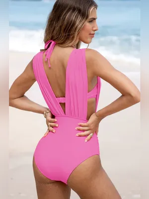 Cupshe Bubblegum Dream Pink Swimsuit Set thumbnail 2
