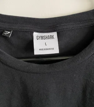 Gymshark Fraction Crop Top in Black/White thumbnail 4