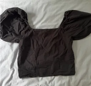 Levi’s Black Puffed Sleeve Shirt 100% Cotton thumbnail 1