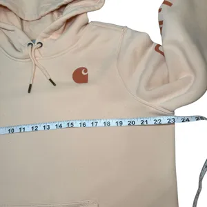 Carhartt Relaxed‎ Fit Hoodie Womens Large Peach Sweatshirt Logo Sleeve thumbnail 7
