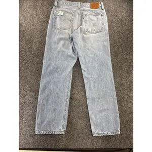 Levi’s 501 Original Jeans Women’s Approx W27 Light Wash Distressed Button Fly thumbnail 12