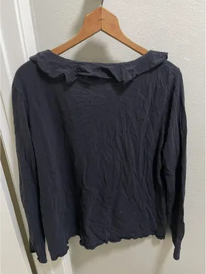 Ralph Lauren Polo Jeans Co. Women Ruffled Collar Shirt XL thumbnail 3