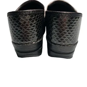DANSKO Python Snakeskin Pewter Leather Clogs Sz 39/8.5-9 B47‎ thumbnail 3