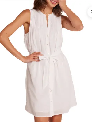 Bella Dahl Pintuck Sleeveless Shirt Dress thumbnail 1