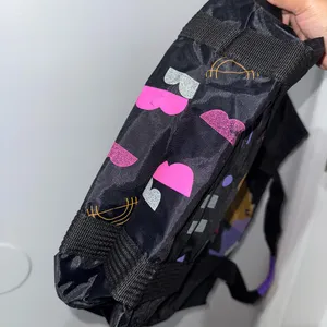 Vintage Spalding Tote Bag Neon Colors‎ Black Retro RARE Gym I thumbnail 11