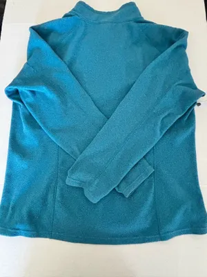 The North Face Teal Quarter Zip Fleece Pullover Women’s XL Cozy Outdoor Jacket thumbnail 2