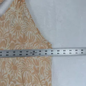 Ibiza Womens Peach Cream Floral Sunburst Braided Strap Maxi Dress Large RN103658 thumbnail 3