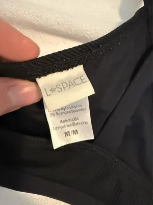 l*space ribbed black bikini thumbnail 4
