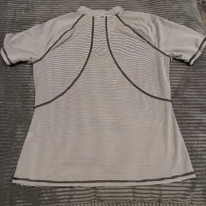 G/Fore 1/4 Zip Lightweight Striped Stitched Golf Top Women's SZ Large thumbnail 10