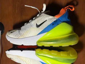 Nike Men’s White/Black/Orange/Blue/Green Athletic Sneakers thumbnail 6