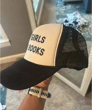 Hot Girls Read Books Trucker Hat thumbnail 2