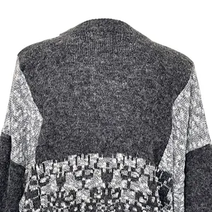 Vintage Nuovo Retro Grandpa Grandma Sweater Unisex Size XL Grunge Acrylic Gray thumbnail 6