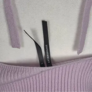 Anthropologie Wool Cashmere Halter Crop Tank Lavender Y2K Balletcore Knit L NWT thumbnail 6