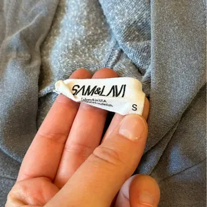 Sam and Lavi Cropped Hoodie and Shorts Set Blue thumbnail 5